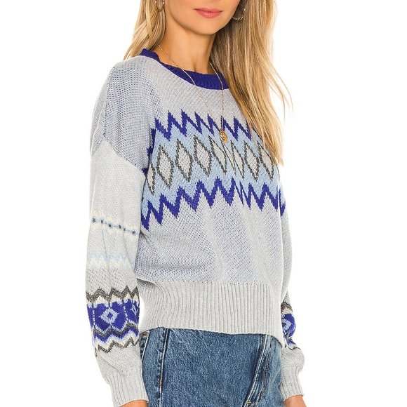 Vetiver Sweater - Color: Blue Heather Grey - Picture 2 of 3